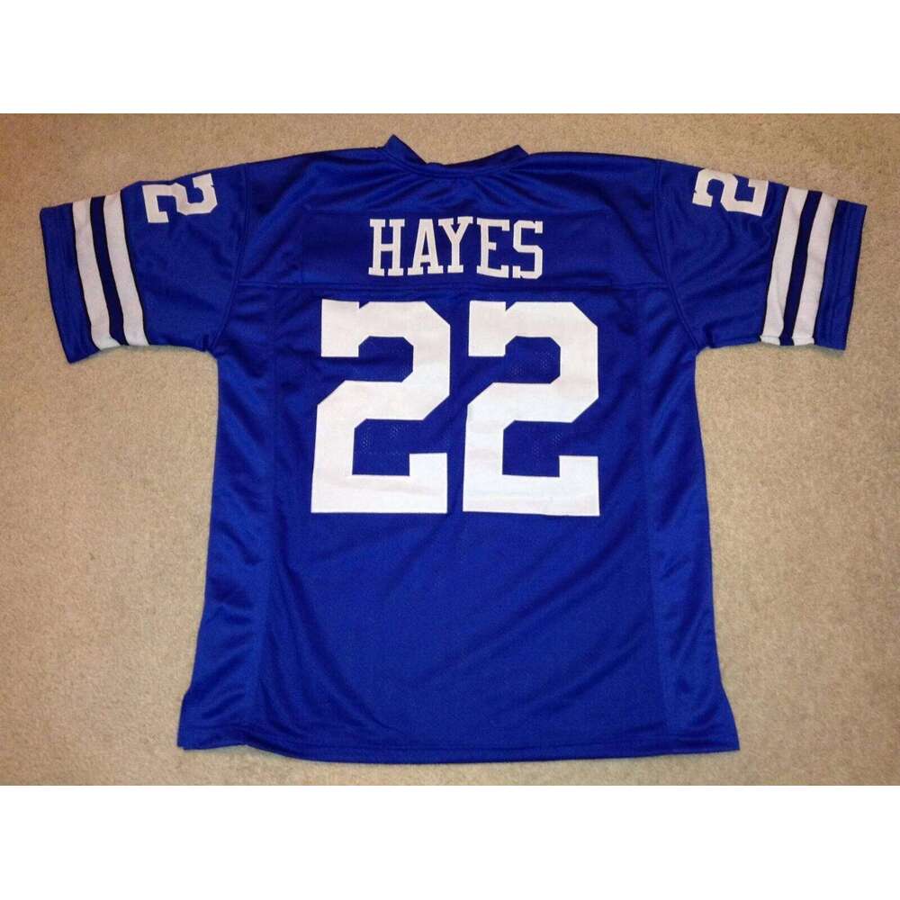 CUSTOM Sewn Stitched Bob Hayes Blue Football Jersey Add any name number size XS-5XL 6XL