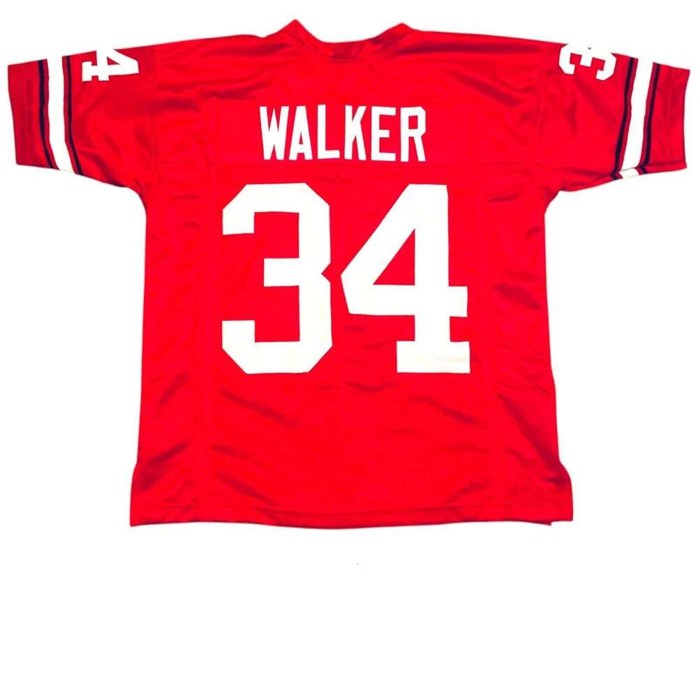 Herschel Walker Sewn Stitched Custom Red Football Jersey Add any name number size XS-5XL 6XL