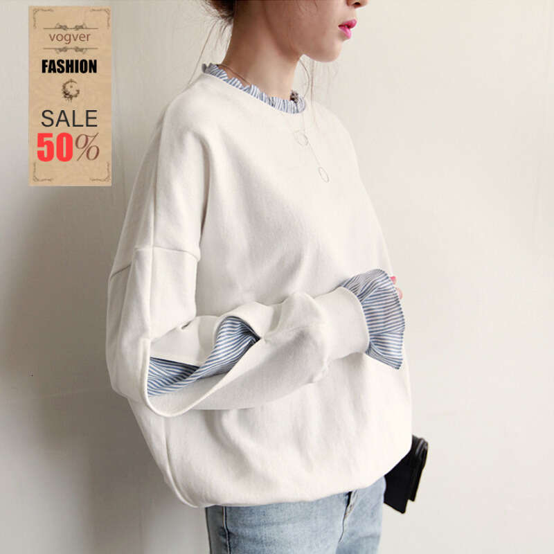 High Quality Spring Autumn New Arrival Women's Japanese Style Plus Size Sweatshirt Crewneck Loose Long Sleeve Thin Jacket Commute Casual Versat