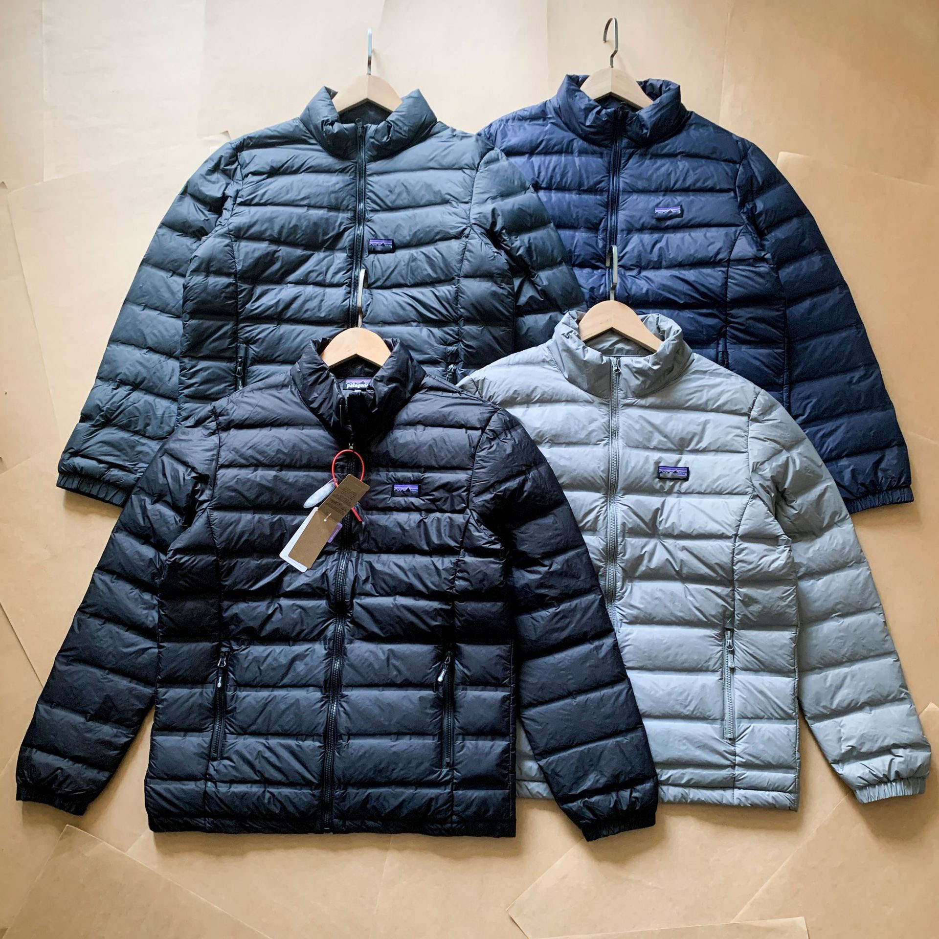 Designer Mens Down Puffer Embroidery Outdoor Lightweight Multi Layer Thermal Insulation Hooded Jacket Coat Men