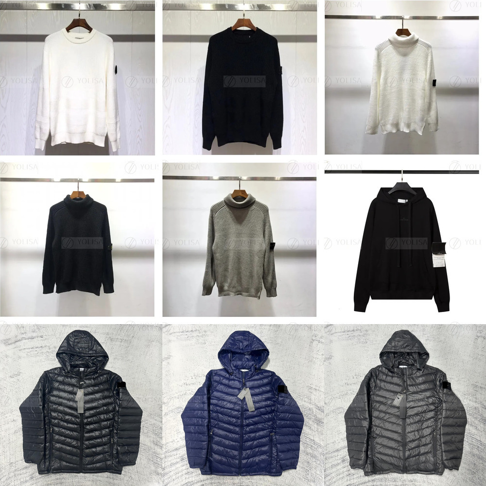 Stones Jacket Îles Doudoune Hommes Printemps Automne En Plein Air VTT Coupe-Vent Mince Sweat Décontracté Boussole Badge Broder Simple Mode Vestes