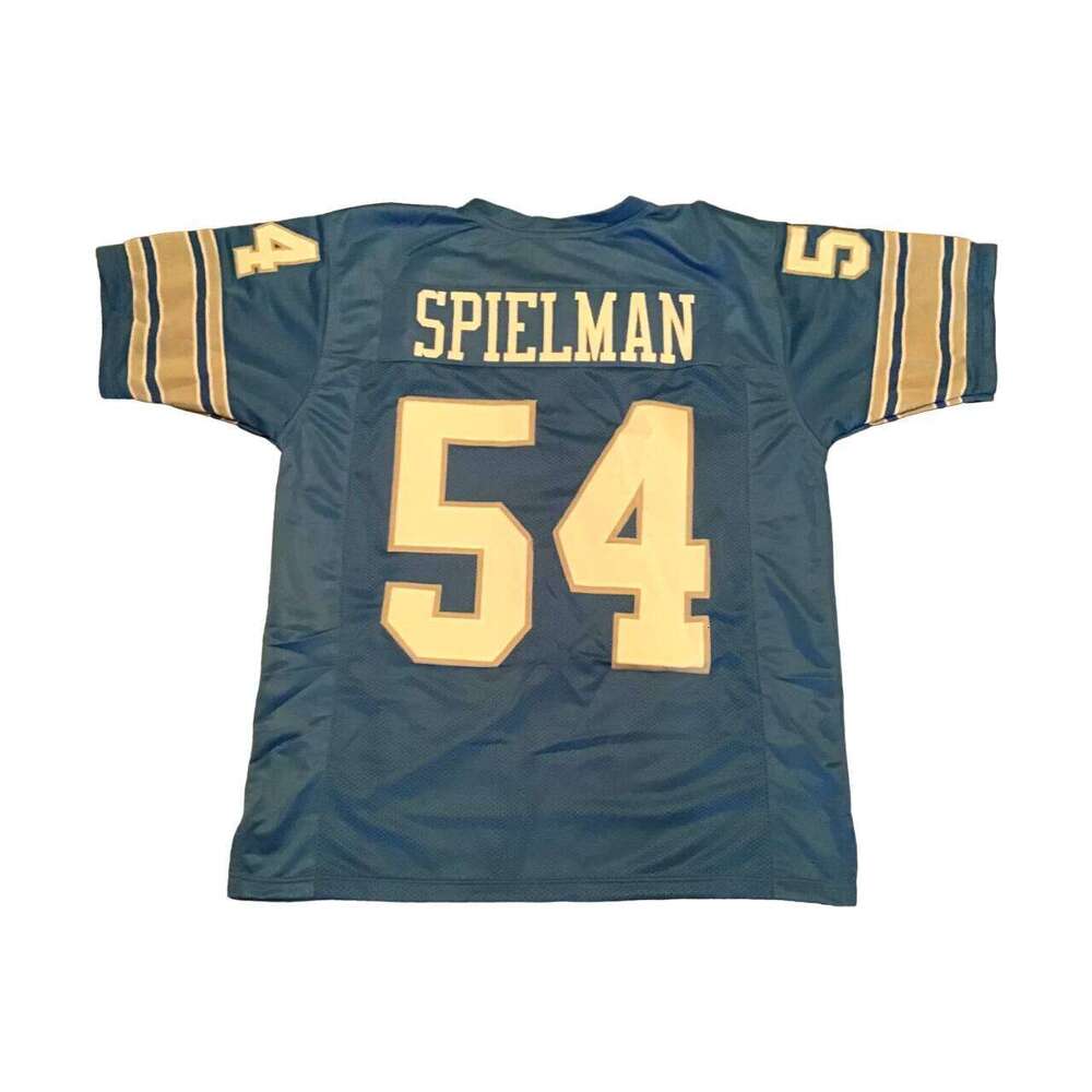 CUSTOM Sewn Stitched Chris Spielman Blue Football Jersey Add any name number size XS-5XL 6XL
