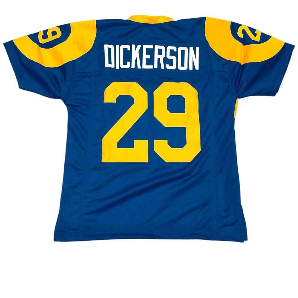 Eric Dickerson Sewn Stitched Custom Blue Football Jersey Add any name number size XS-5XL 6XL