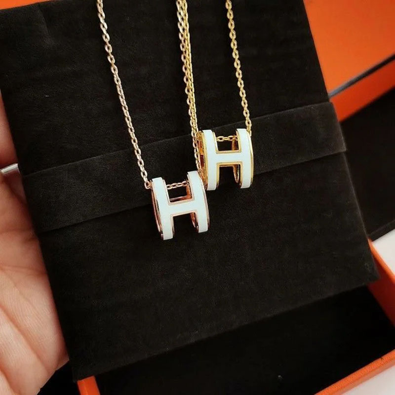 Classic H Necklace Designer Necklace Women Mens Gold Necklace Designer Brand Necklace Luxury Necklace for Women-image-777637029