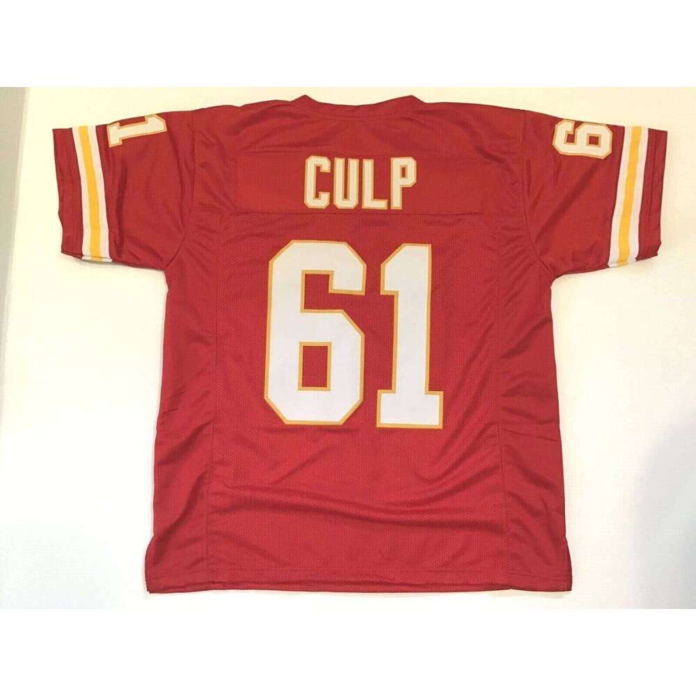 CUSTOM Sewn Stitched Curley Culp Red Football Jersey Add any name number size XS-5XL 6XL