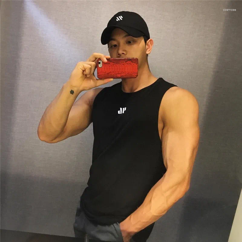 Men's T Shirts Tank Tops Fitness Gym Top Sleeveless Mesh Breathable Sports Vest Undershirt For Running And Activities