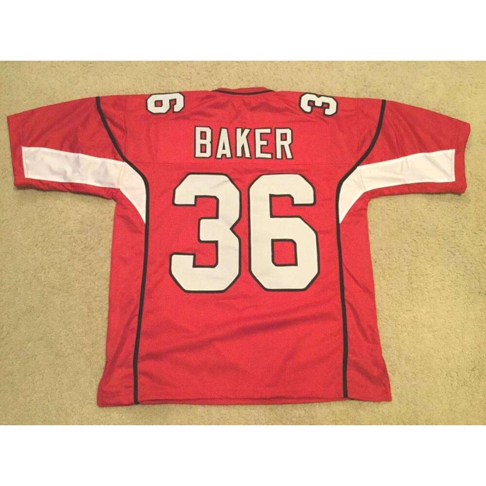 CUSTOM Sewn Stitched Budda Baker Red Football Jersey Add any name number size XS-5XL 6XL