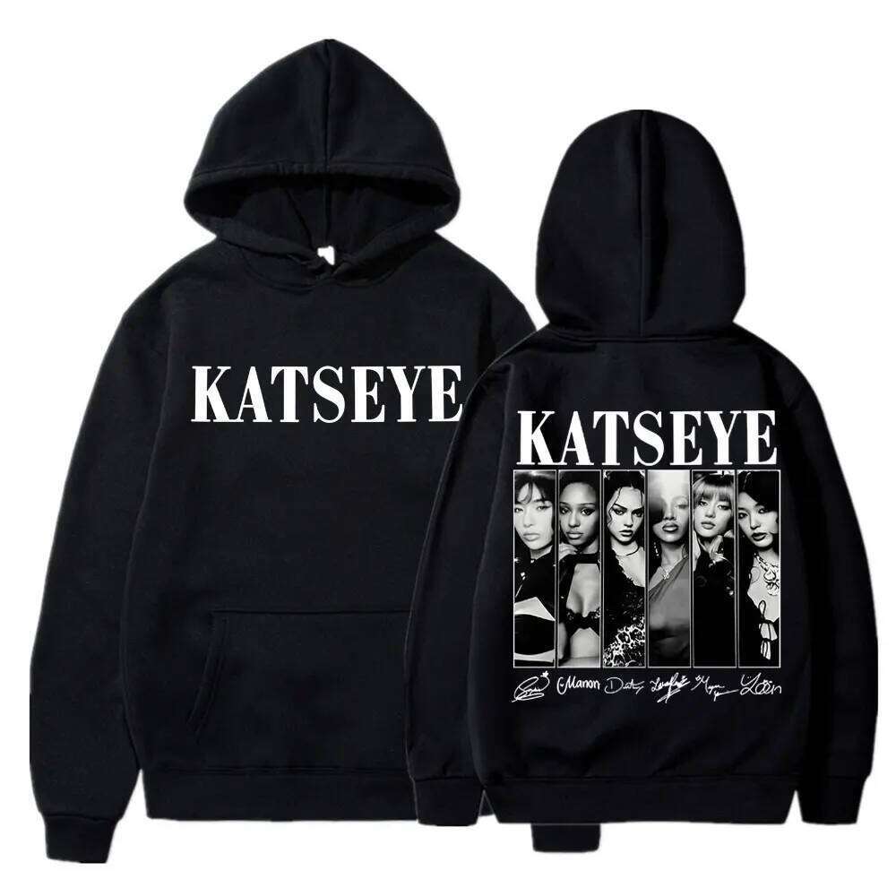Limted Kpop Katseye Print Hoodies Vintage Trendy Men Women Y2k Hoody Sweatshirt Fleece Oversized Tracksuit Streetwear Fans Gifts X260107