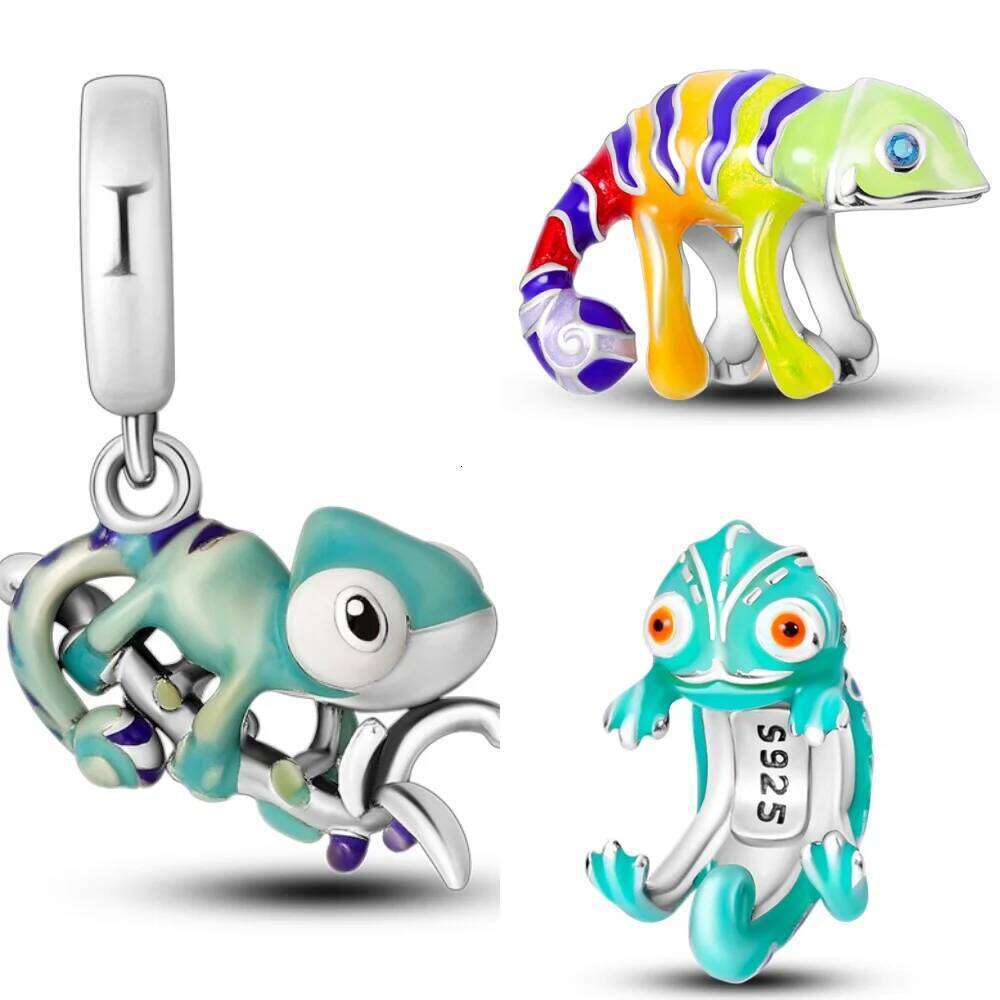 925 Sterling Silver Temperature Discoloration Animal Series Charms Beads Fit Original Wear Bracelets S925 DIY Jewelry Gifts 0dee7