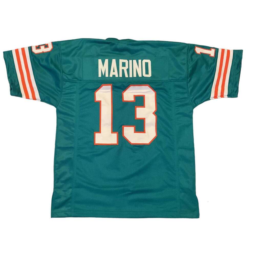 Dan Marino Sewn Stitched Custom Teal Football Jersey Add any name number size XS-5XL 6XL