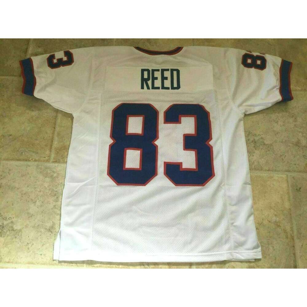CUSTOM Sewn Stitched Andre Reed White Football Jersey Add any name number size XS-5XL 6XL