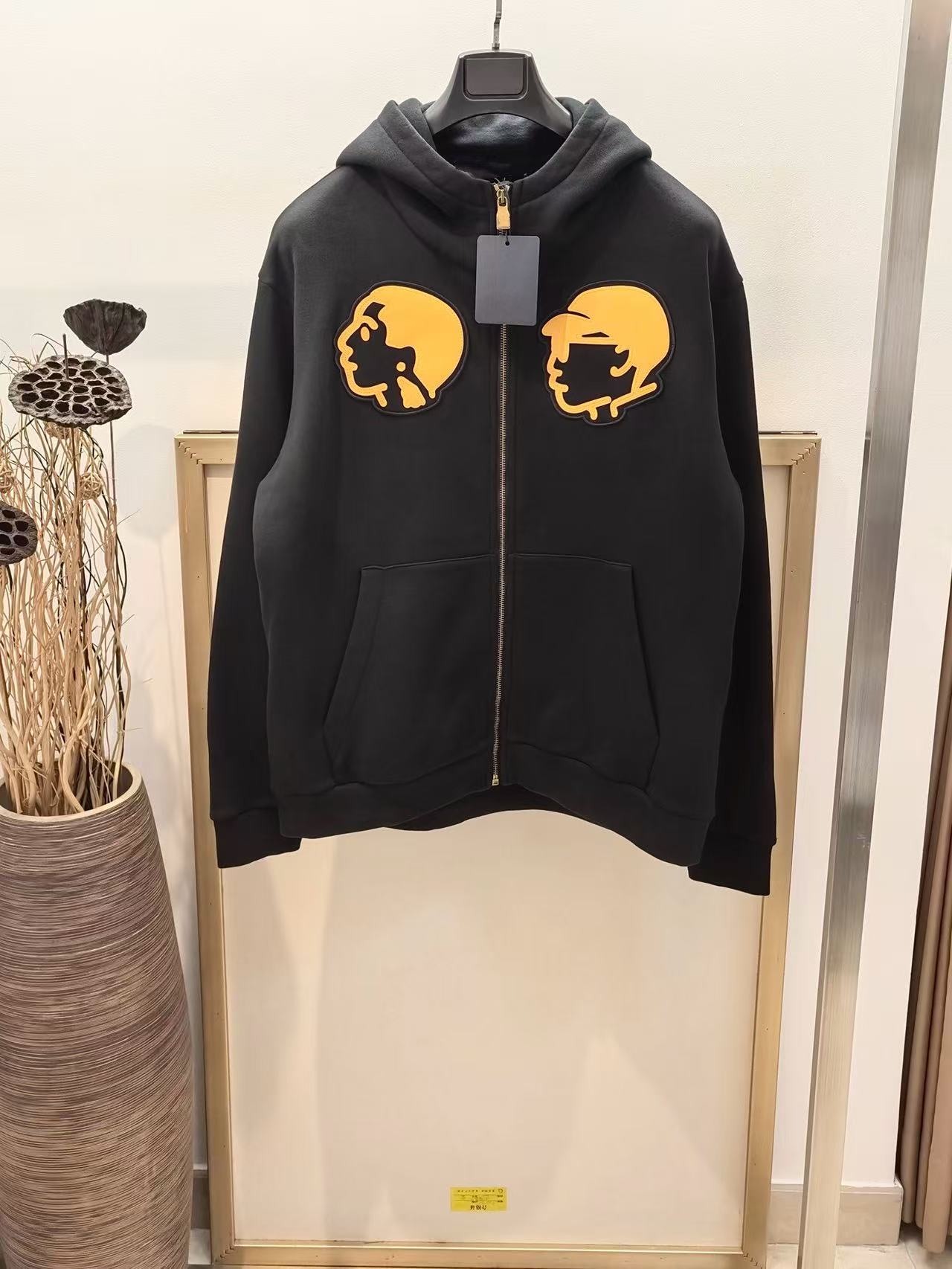 25SS paris italy black mens designer sweater Casual Street Fashion Pockets Women men Couple hoodie Outwear free ship K1196