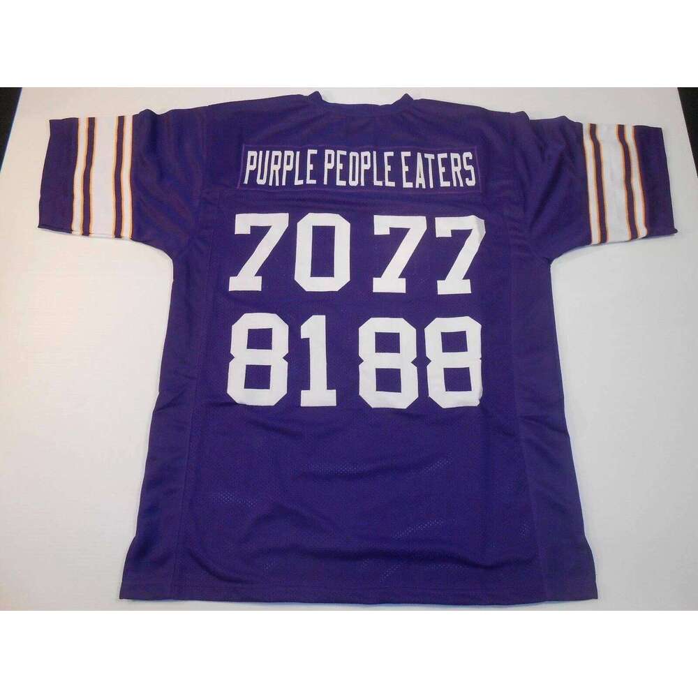 CUSTOM Sewn Stitched People Eaters Purple Football Jersey Add any name number size XS-5XL 6XL