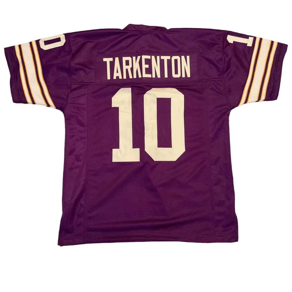 Fran Tarkenton Sewn Stitched Custom Purple Football Jersey Add any name number size XS-5XL 6XL
