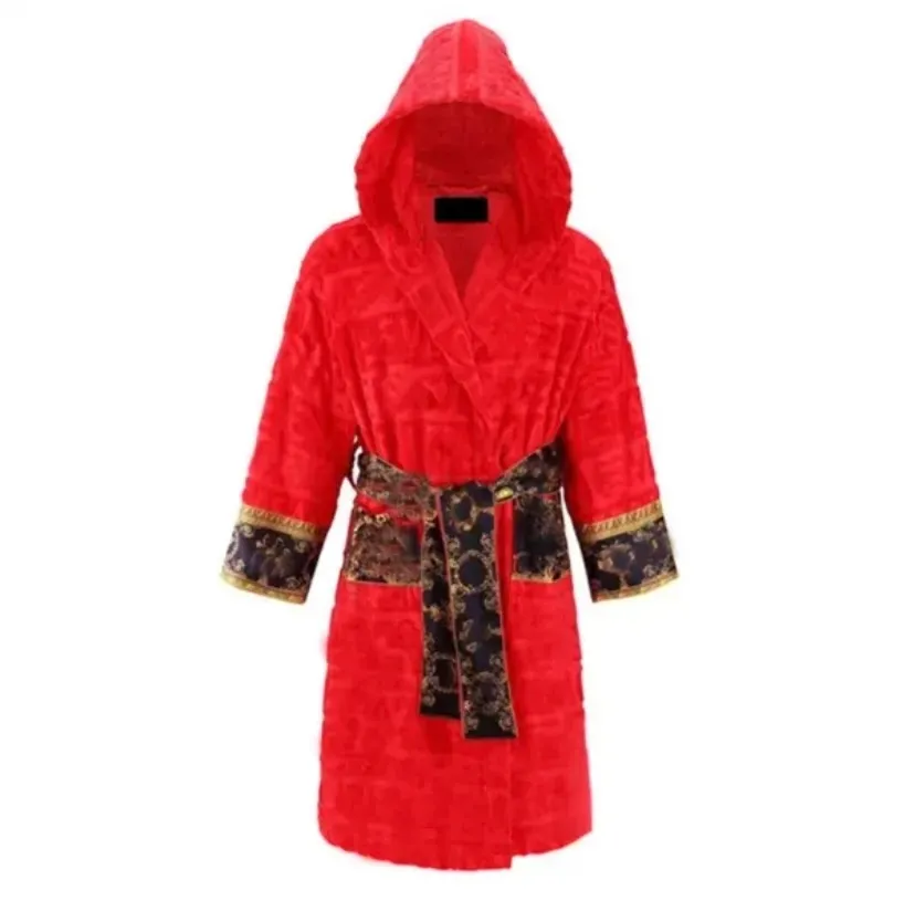 Designer Robe Pajamas Mens Womens Bathrobe Home Wear Shawl Collar Pure Cotton Pjs Soft Luxury Slprobe 2026 Winter Pj Bath Robe L2607285DJQ
