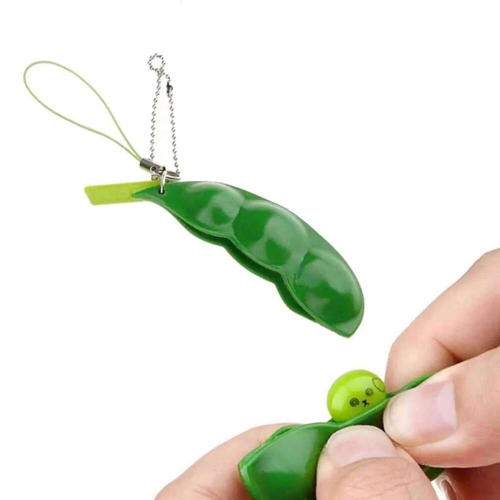 Keychain Toy Squeeze Bean Key Chain Fun Squeeeze Toys Pendants Y260107-image-1091074507