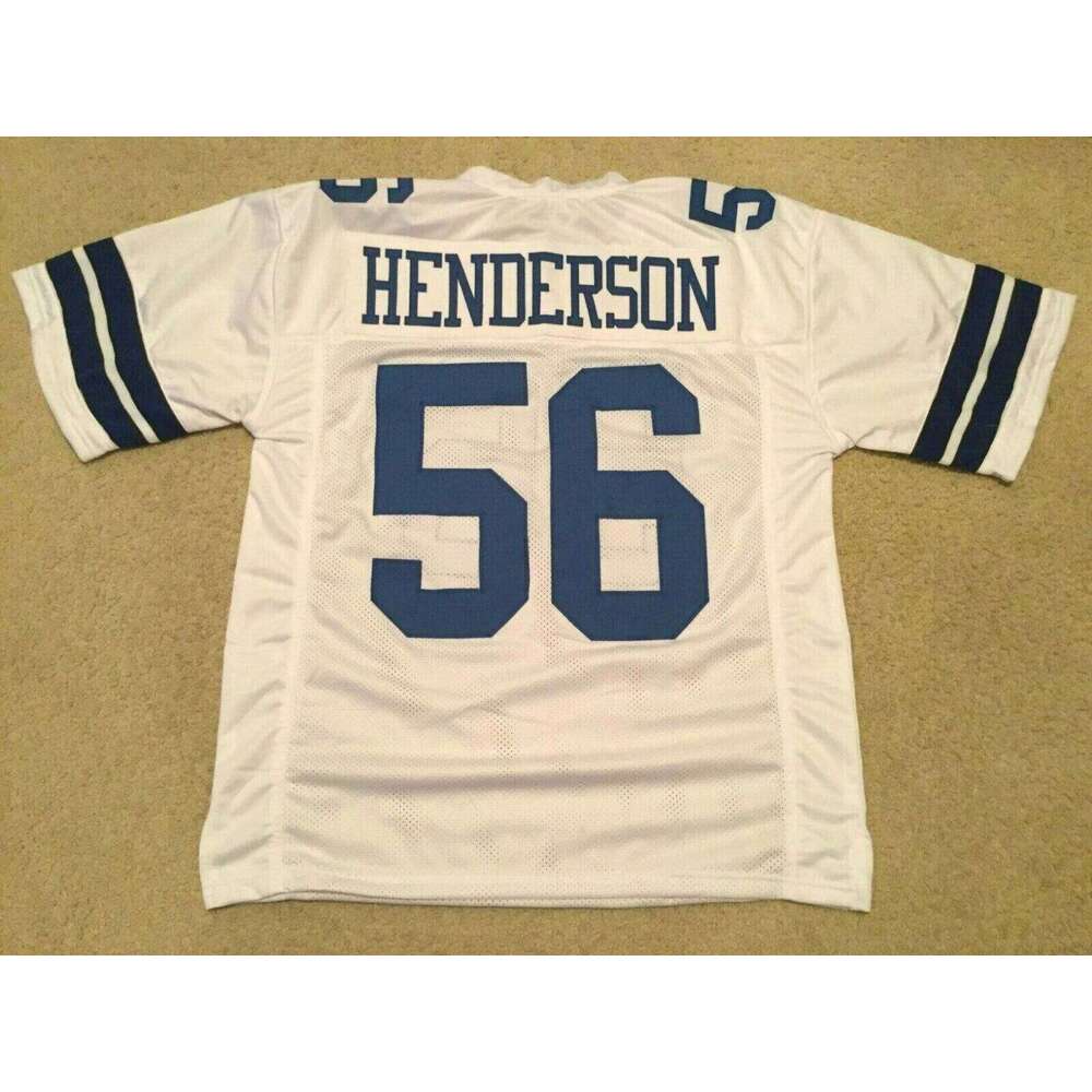 CUSTOM Sewn Stitched Thomas Henderson White Football Jersey Add any name number size XS-5XL 6XL