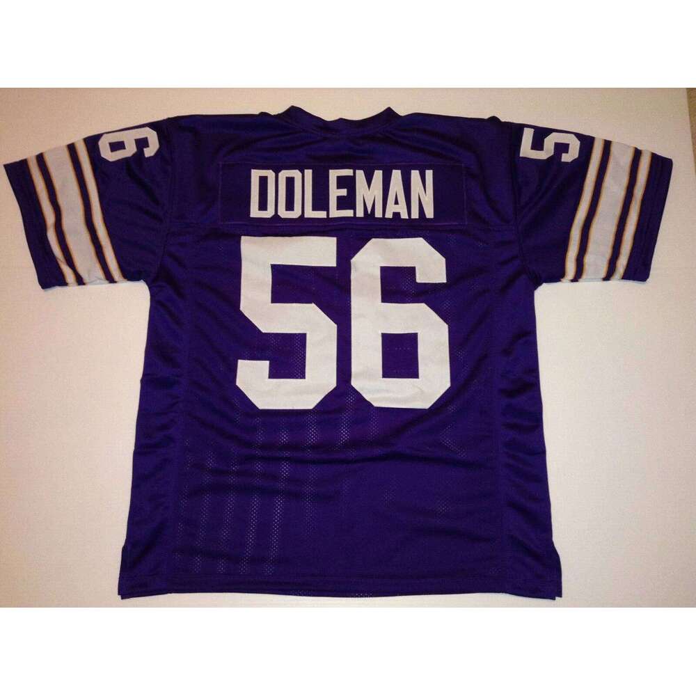 CUSTOM Sewn Stitched Chris Doleman Purple Football Jersey Add any name number size XS-5XL 6XL