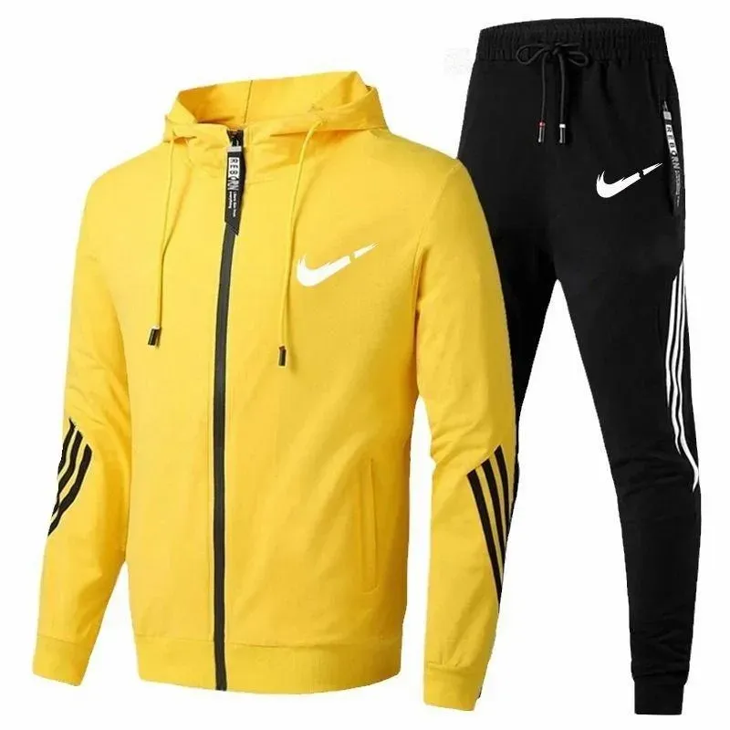 2026 Men's designer hooded sweatshirt sports suit men's suit spring autumn clothing set sports pants hooded sweatshirt running sportswear