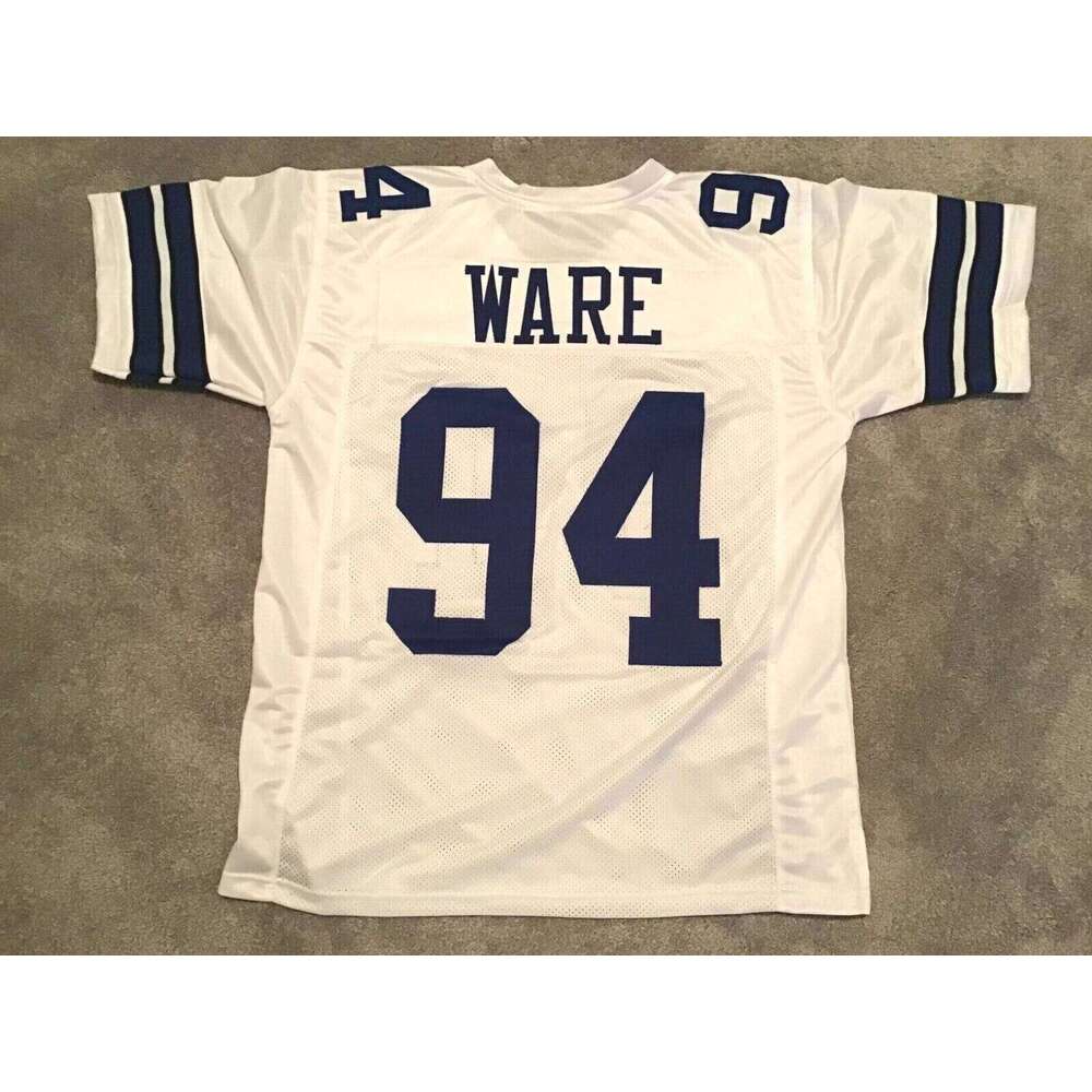 CUSTOM Sewn Stitched Demarcus Ware White Football Jersey Add any name number size XS-5XL 6XL