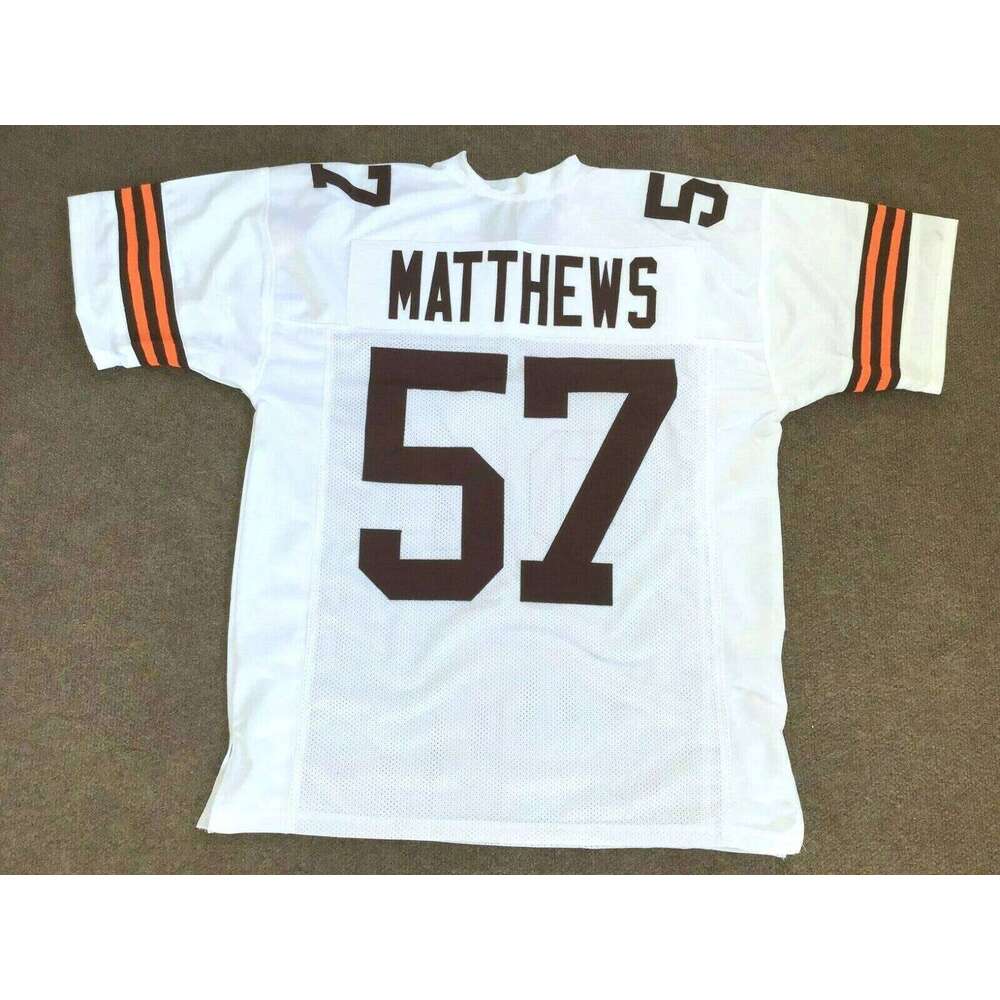 CUSTOM Sewn Stitched Clay Matthews Jr. White Football Jersey Add any name number size XS-5XL 6XL