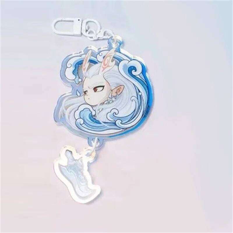 New Nezha: Devil Child's Sea 2 Cartoon Star Bell KeyChain Anime Acrylic llaveros Gifts School Bag Pendant Keyring accessories Y260107-image-1091074313