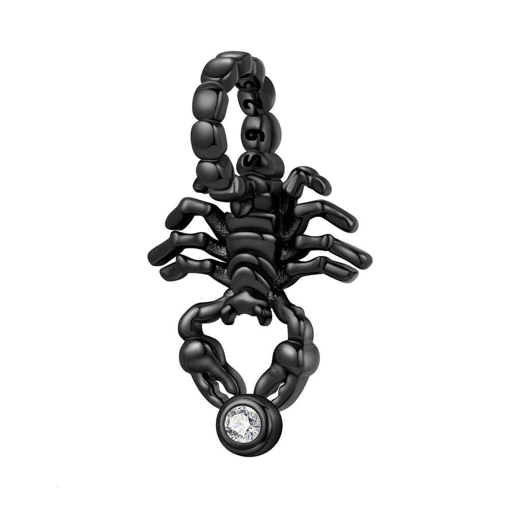 Orstarry 925 Sterling Silver Black Scorpion Y2K Style Beads Original Pendants Charm Jewelry DIY Necklace Bracelet Fine Gifts 7dc9f