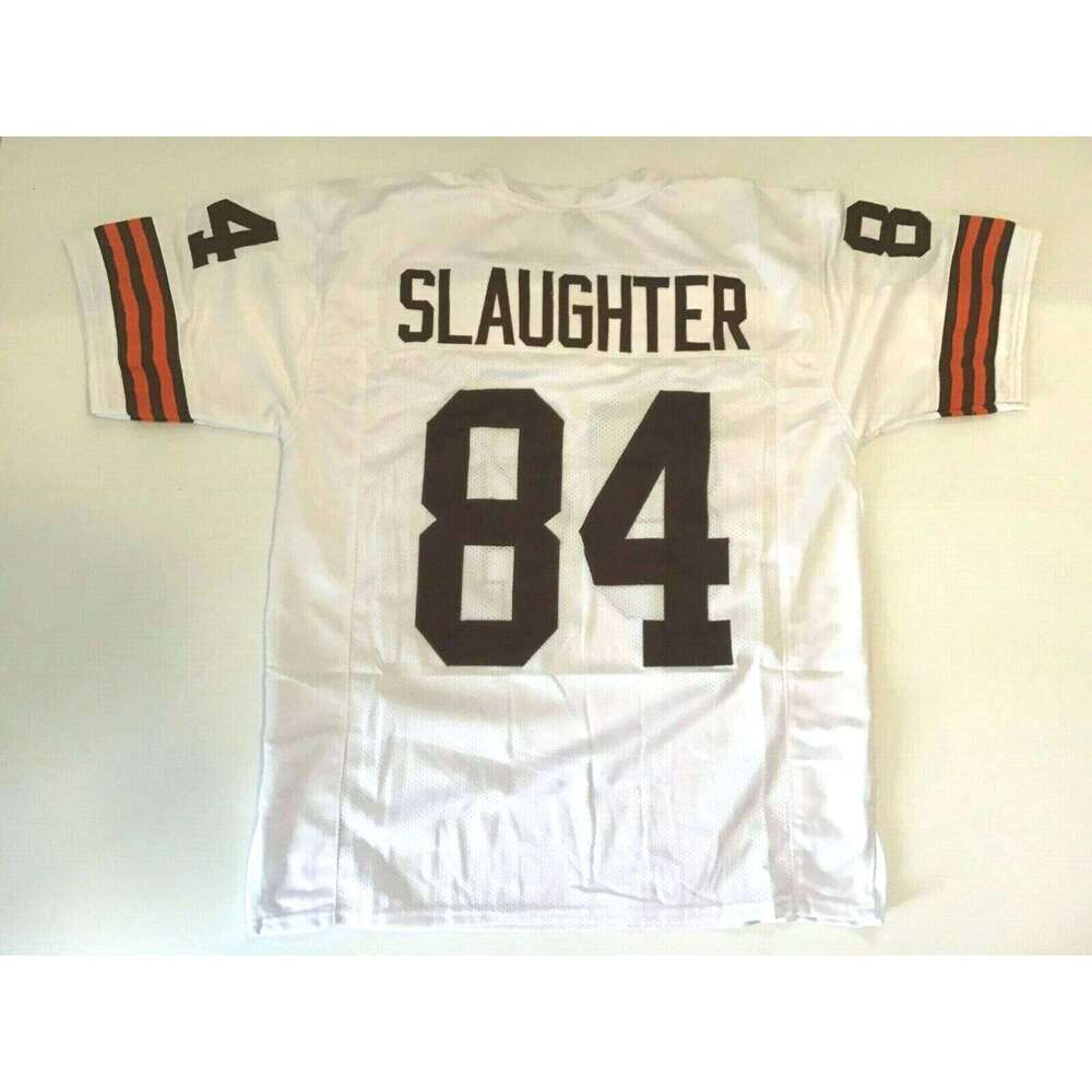 CUSTOM Sewn Stitched Webster Slaughter White Football Jersey Add any name number size XS-5XL 6XL