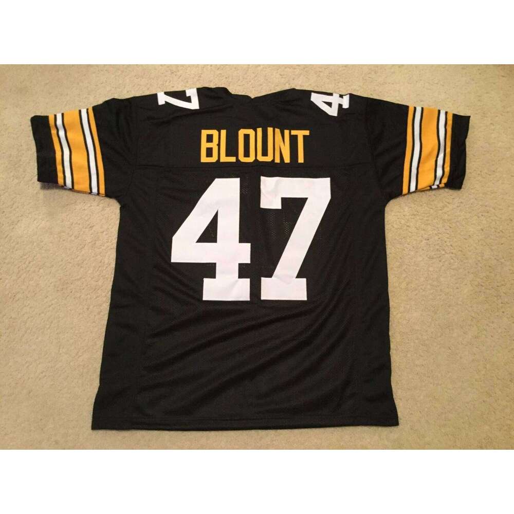 CUSTOM Sewn Stitched Mel Blount Black Football Jersey Add any name number size XS-5XL 6XL