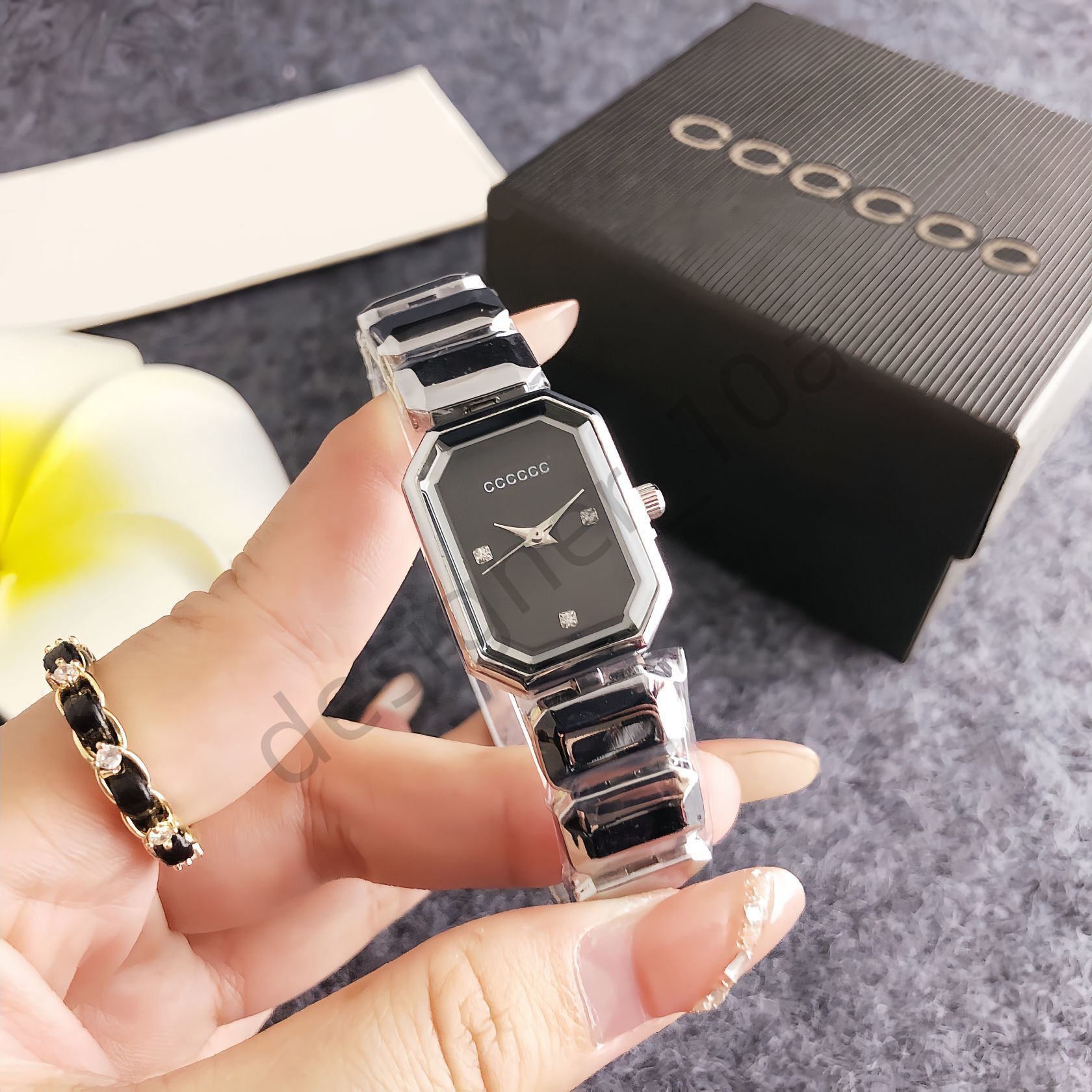 Designer channel Watches luxury cc wathc Automatic Luxury Round Women Classic Diamond Watch Designed for women Stainless Steel Mechanical Case Gold Bracelet watch 56$