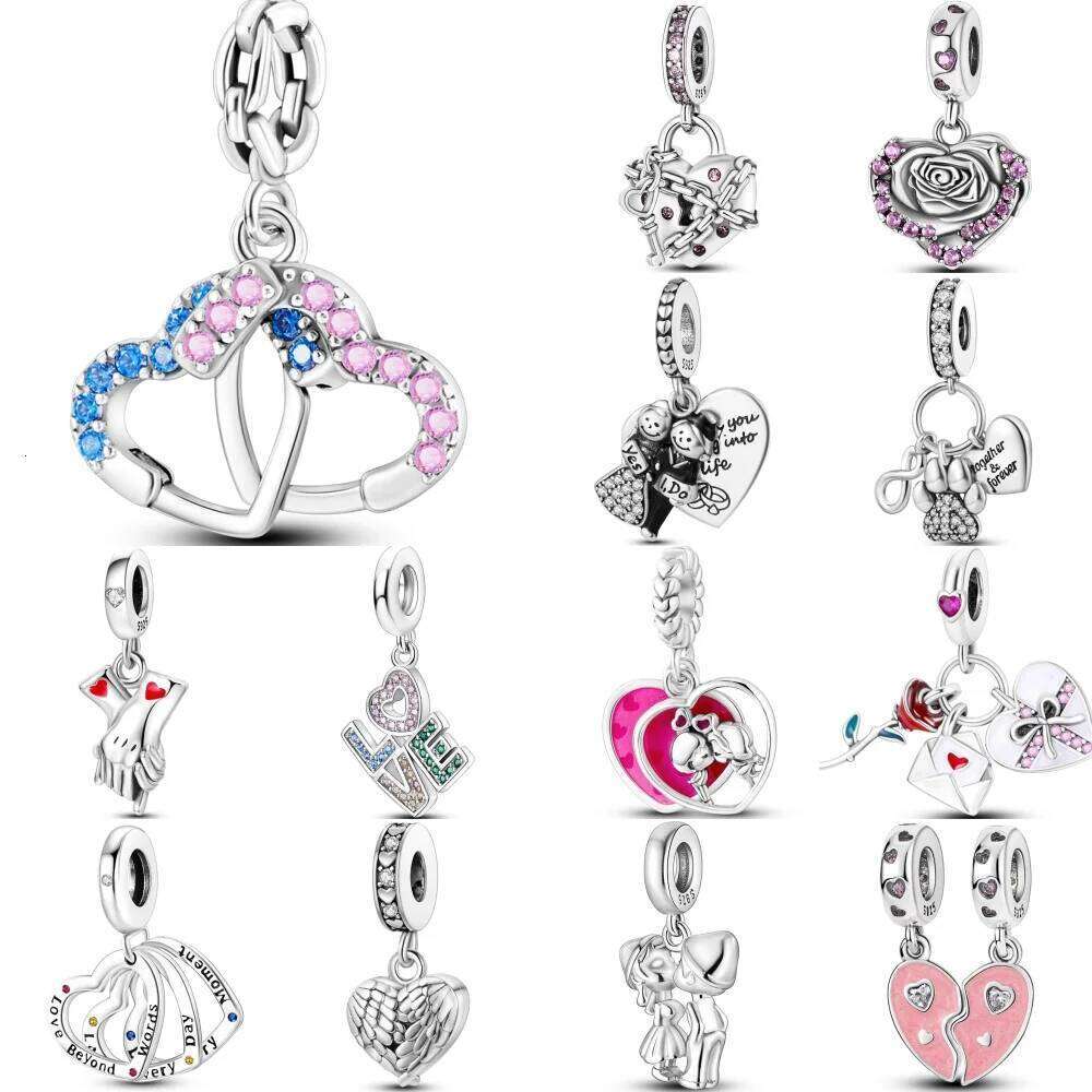 Hot Sale 925 Sterling Heart Beautiful Things Series Charms Beads Pendant Fit Original Any Bracelets S925 DIY Jewelry Gift c7dee