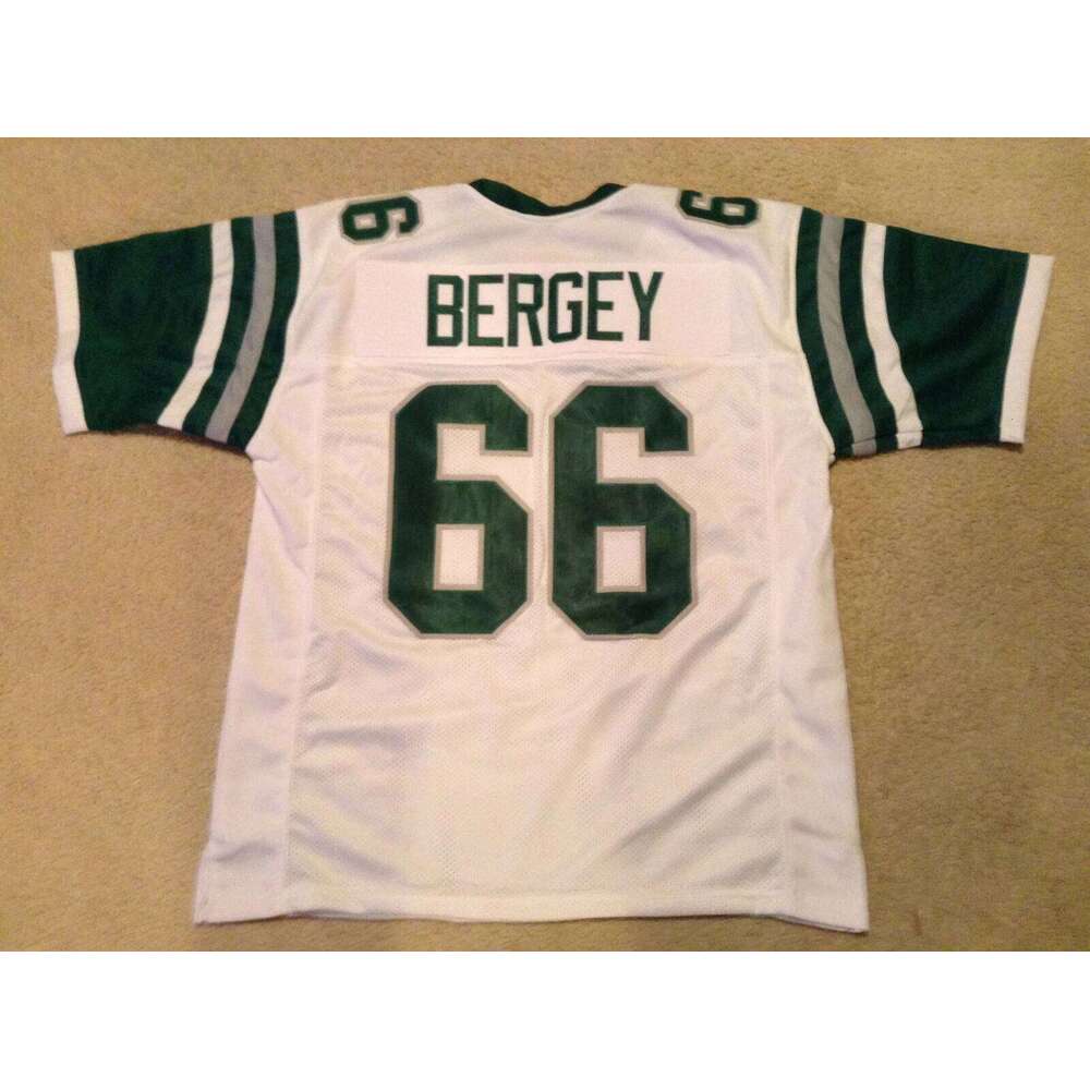 CUSTOM Sewn Stitched Bill Bergey White Football Jersey Add any name number size XS-5XL 6XL