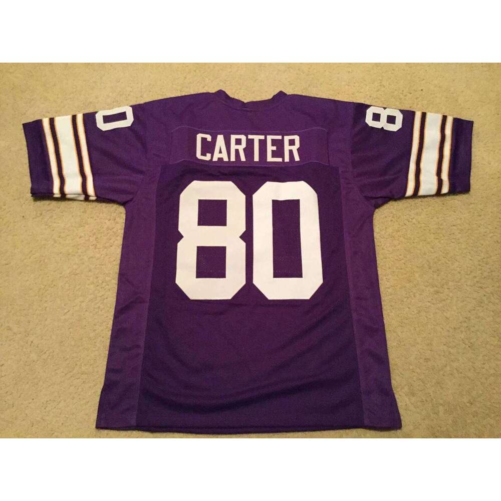 CUSTOM Sewn Stitched Cris Carter Purple Football Jersey Add any name number size XS-5XL 6XL