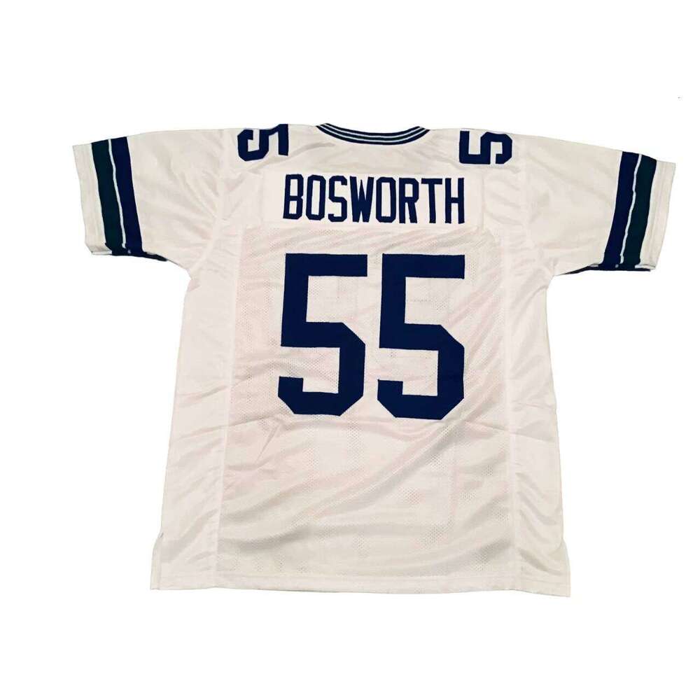 CUSTOM Sewn Stitched Brian Bosworth White Football Jersey Add any name number size XS-5XL 6XL