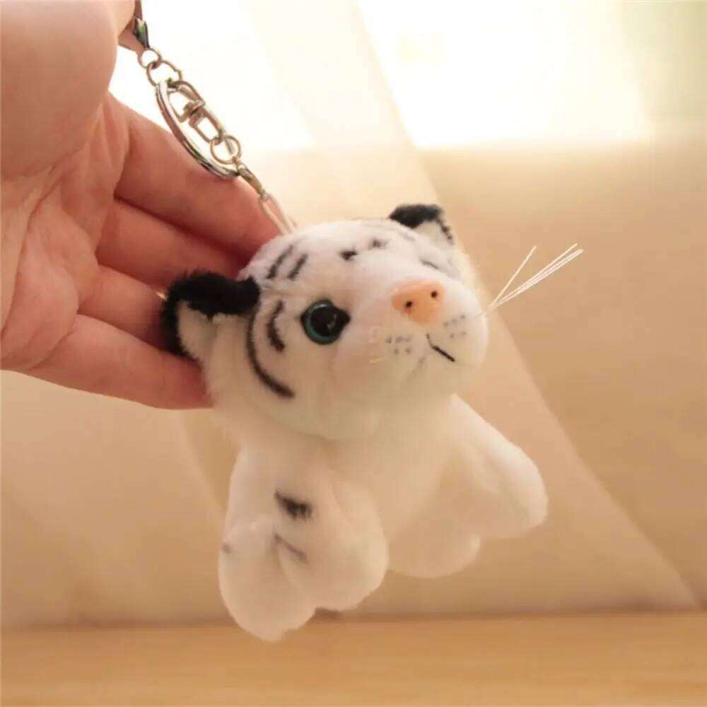 Cute Tiger Plush Keychain Stuffed Funny Animal Charm Soft Cartoon Wallet Hanging Decoration Backpack Y260107q-image-1091080935