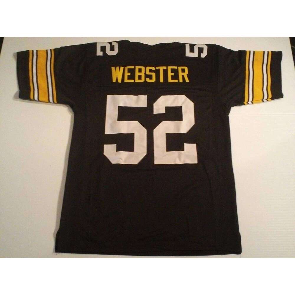 CUSTOM Sewn Stitched Mike Webster Black Football Jersey Add any name number size XS-5XL 6XL