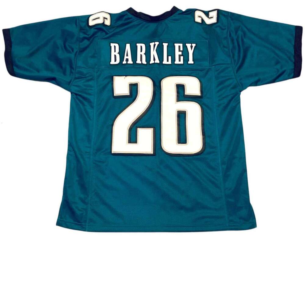 CUSTOM Stitched Sewn #26 BARKLEY teal Football Jersey Add any name number size XS-5XL 6XL