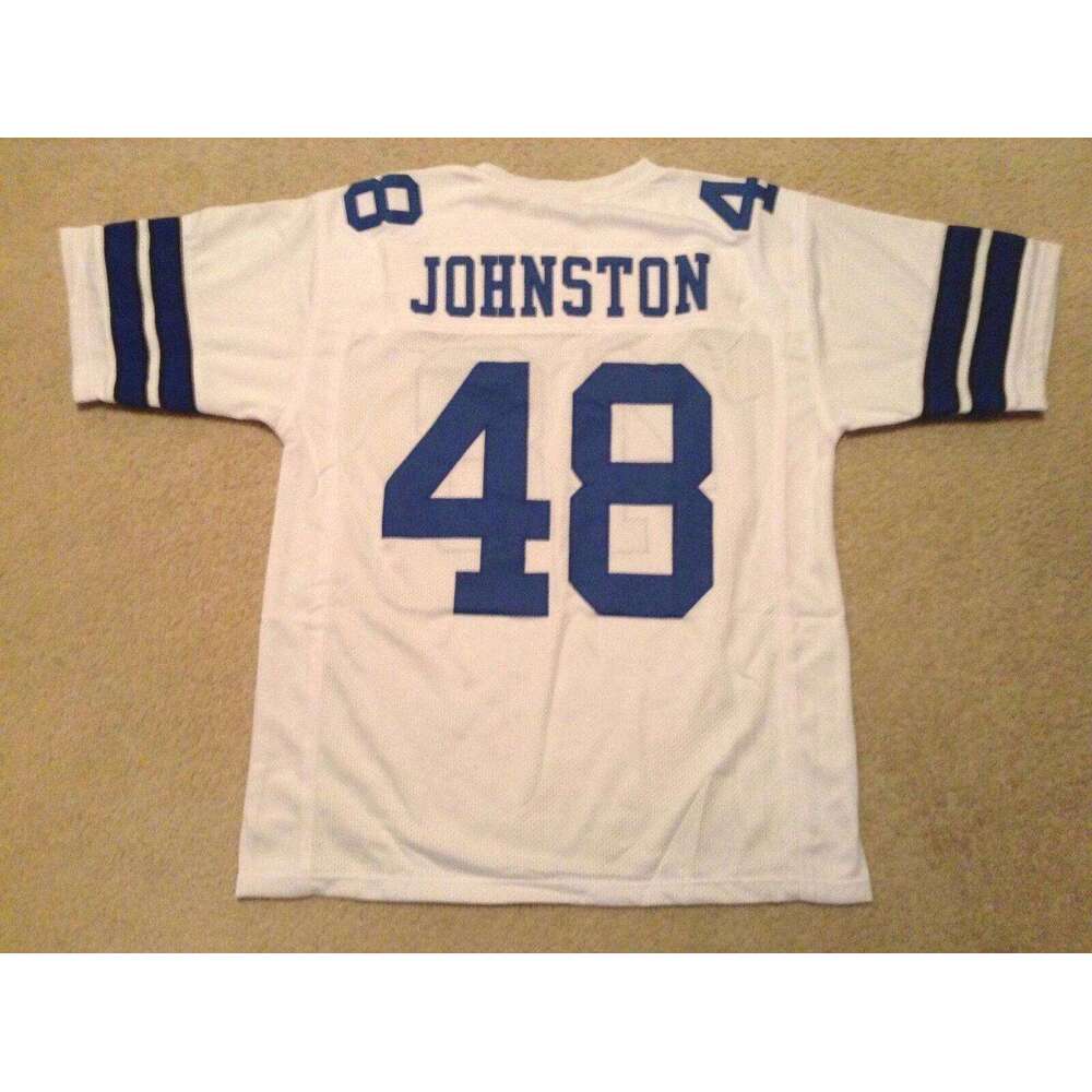 CUSTOM Sewn Stitched Daryl Johnston White Football Jersey Add any name number size XS-5XL 6XL