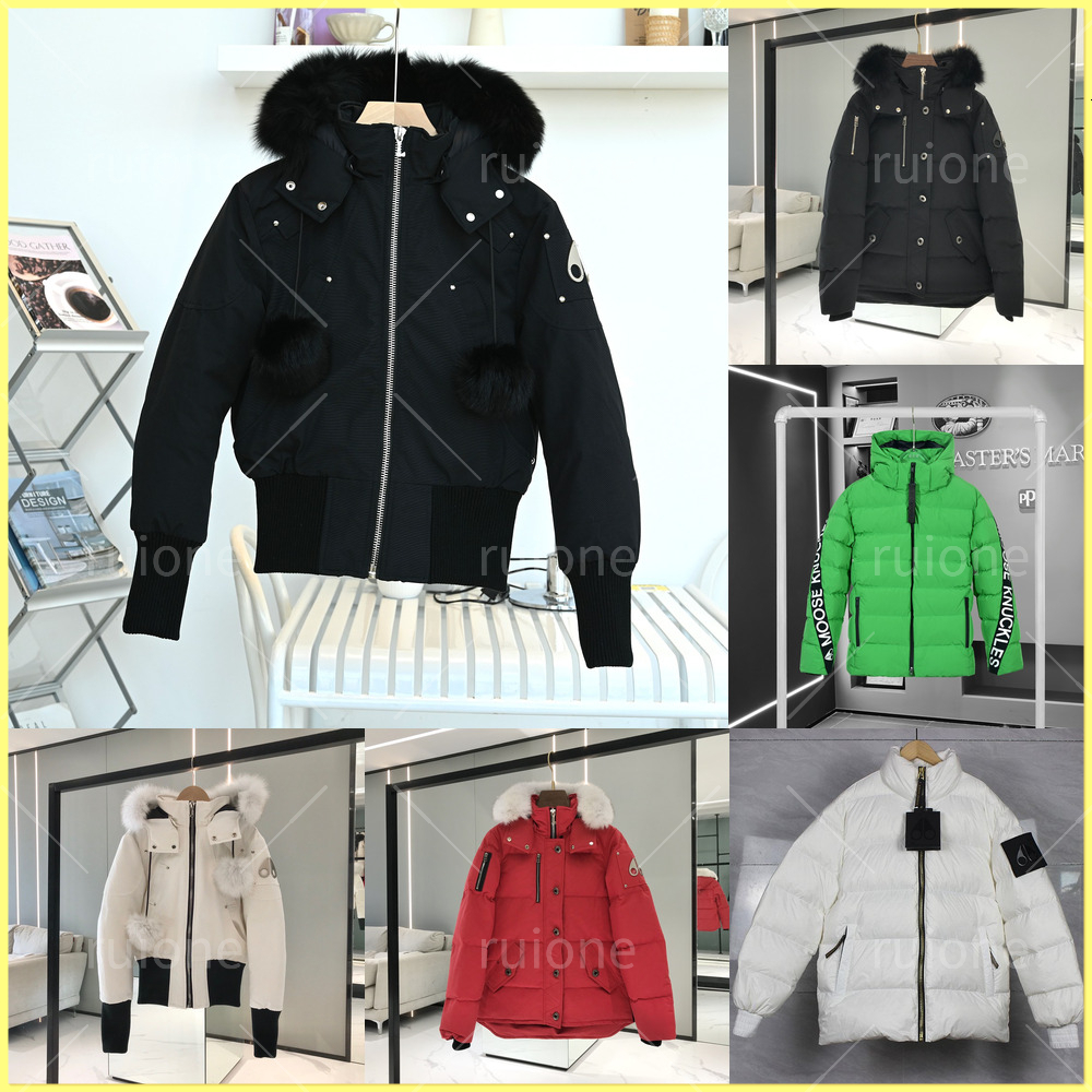 Moosesly Knuckles Homme Couples Moosesly Knucklecoat Veste Chaud Épais Coton Femmes Puffer Doudoune Mooselsy Knuckless Manteau Hommes Veste Haute