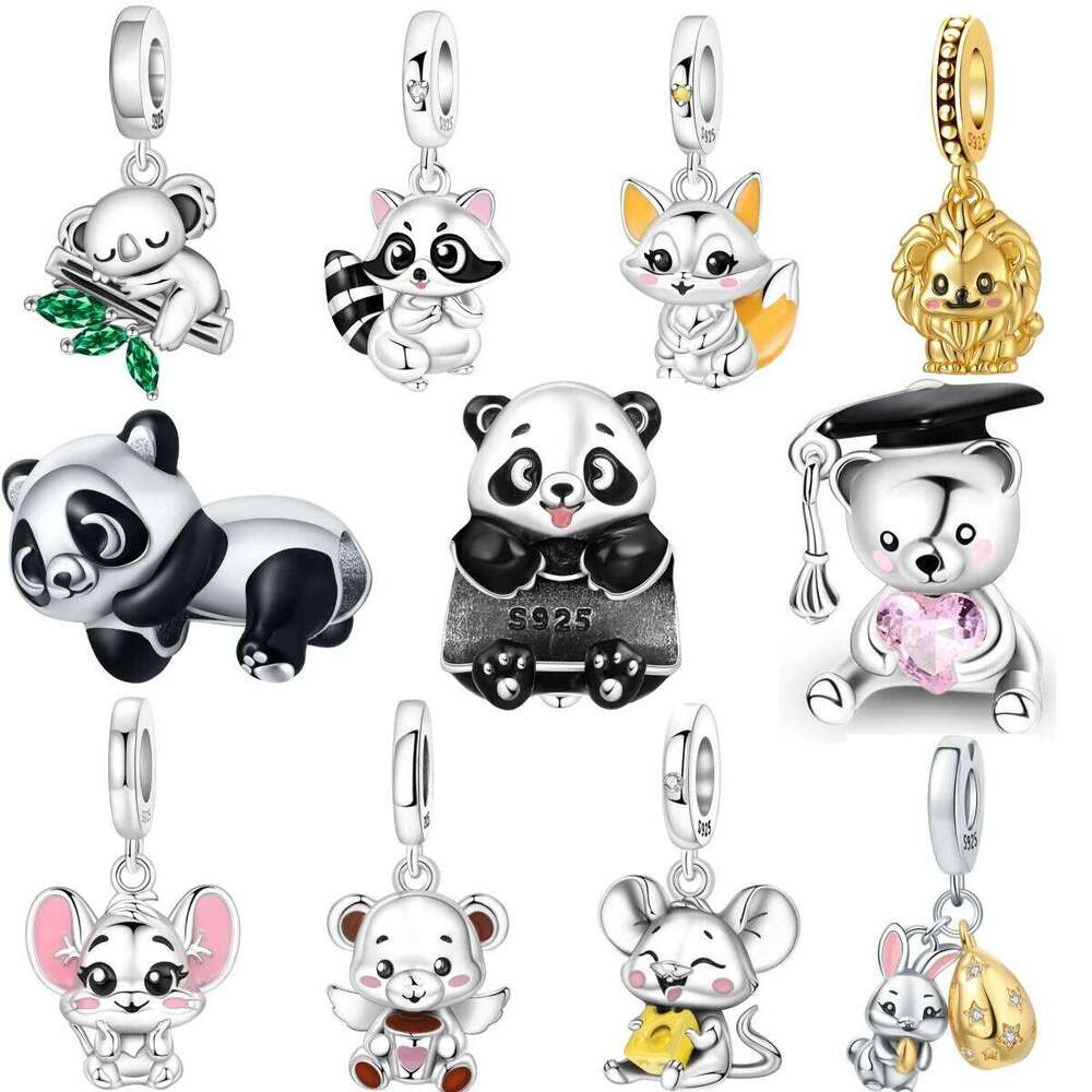 Orstarry Animals Series Original Charms Beads 925 Silver Dog Cat Pets Fit Bracelet DIY Lovely Pendants For Woman Trendy Jewelry ac616