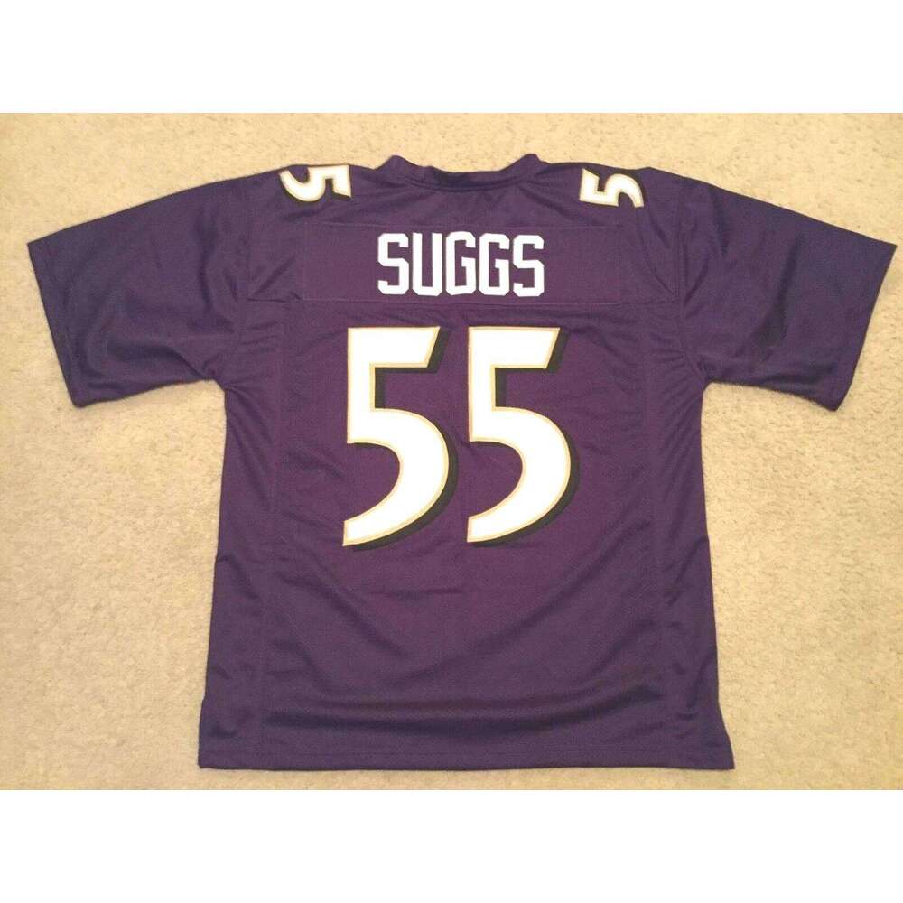 CUSTOM Sewn Stitched Terrell Suggs Purple Football Jersey Add any name number size XS-5XL 6XL