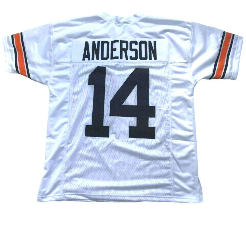 Ken Anderson CUSTOM Sewn Stitched Old Style White Football Jersey Add any name number size XS-5XL 6XL