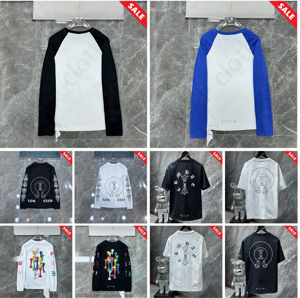 chrome shirt Hommes Femmes Designers T-shirts Hommes Femme Streetwear Zip Up Sweat à capuche Été Lâche Mode Tops Coton Casual Imprimé High Street