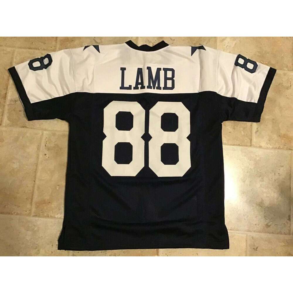Lamb CUSTOM Sewn Stitched Thanksgiving Style Navy Football Jersey Add any name number size XS-5XL 6XL