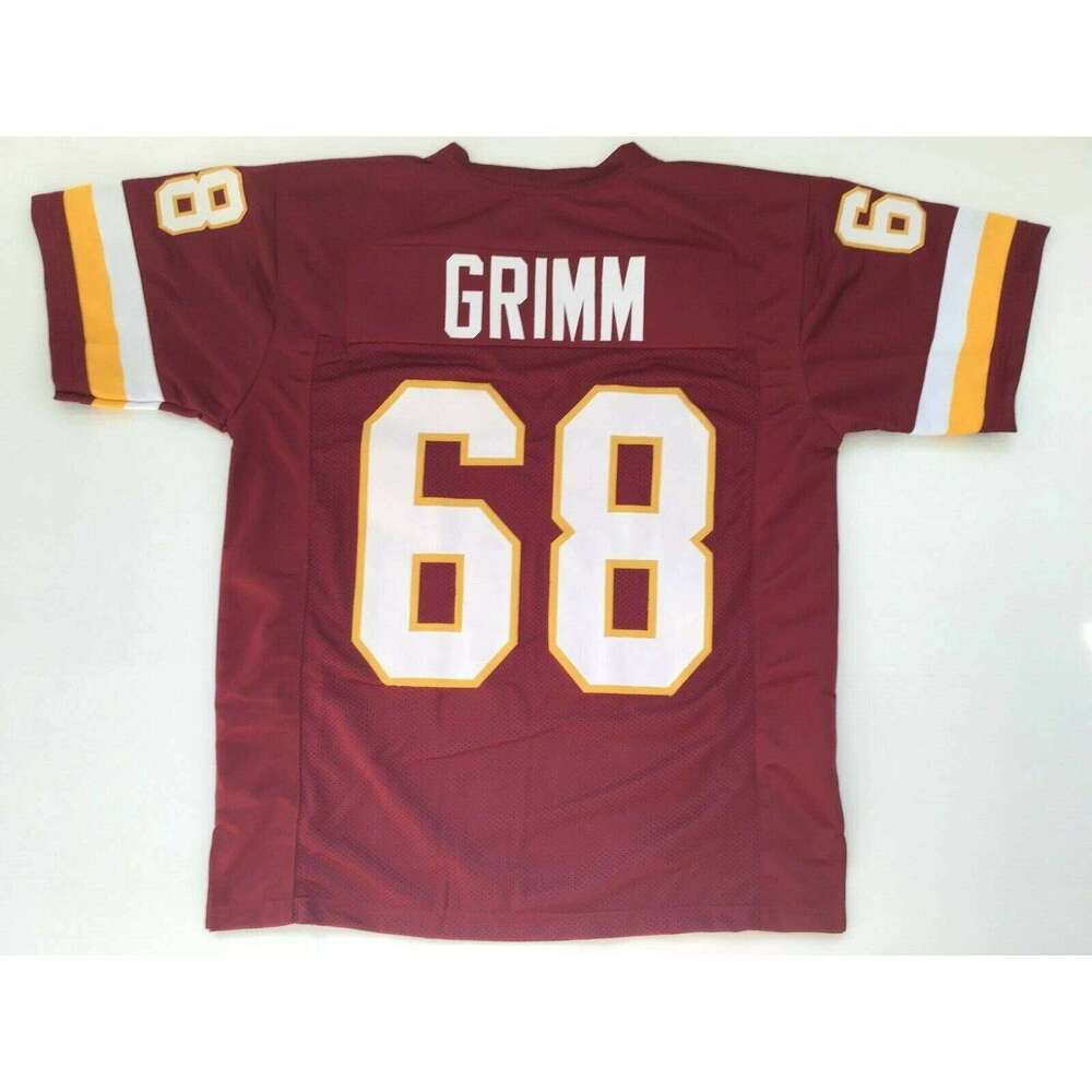 CUSTOM Sewn Stitched Russ Grimm Burgundy Football Jersey Add any name number size XS-5XL 6XL