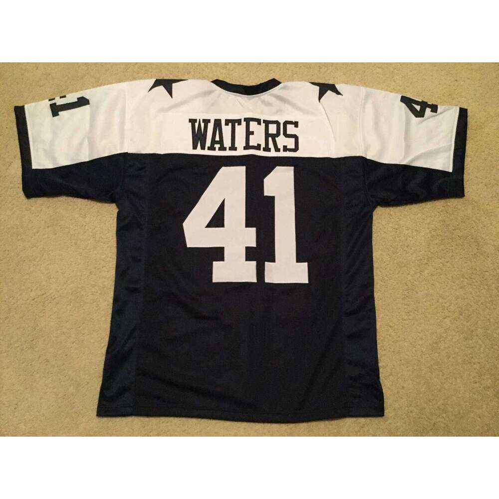 CUSTOM Sewn Stitched Charlie Waters Thanksgiving Navy Football Jersey Add any name number size XS-5XL 6XL