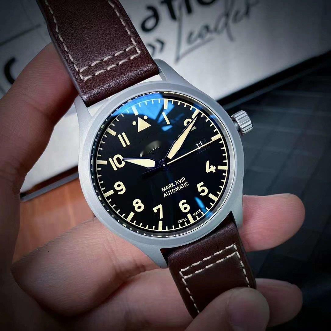 iwcx watches men top gun watch superclone chronograph menwatch 10A high quality mechanical movement reloj PILOT'S WATCHES uhren date montre lux