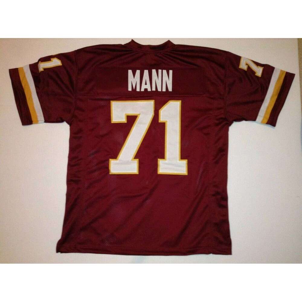 CUSTOM Sewn Stitched Charles Mann Burgundy Football Jersey Add any name number size XS-5XL 6XL