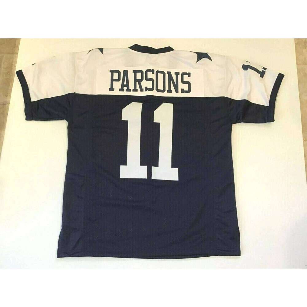Parsons CUSTOM Sewn Stitched Thanksgiving Style Navy Football Jersey Add any name number size XS-5XL 6XL