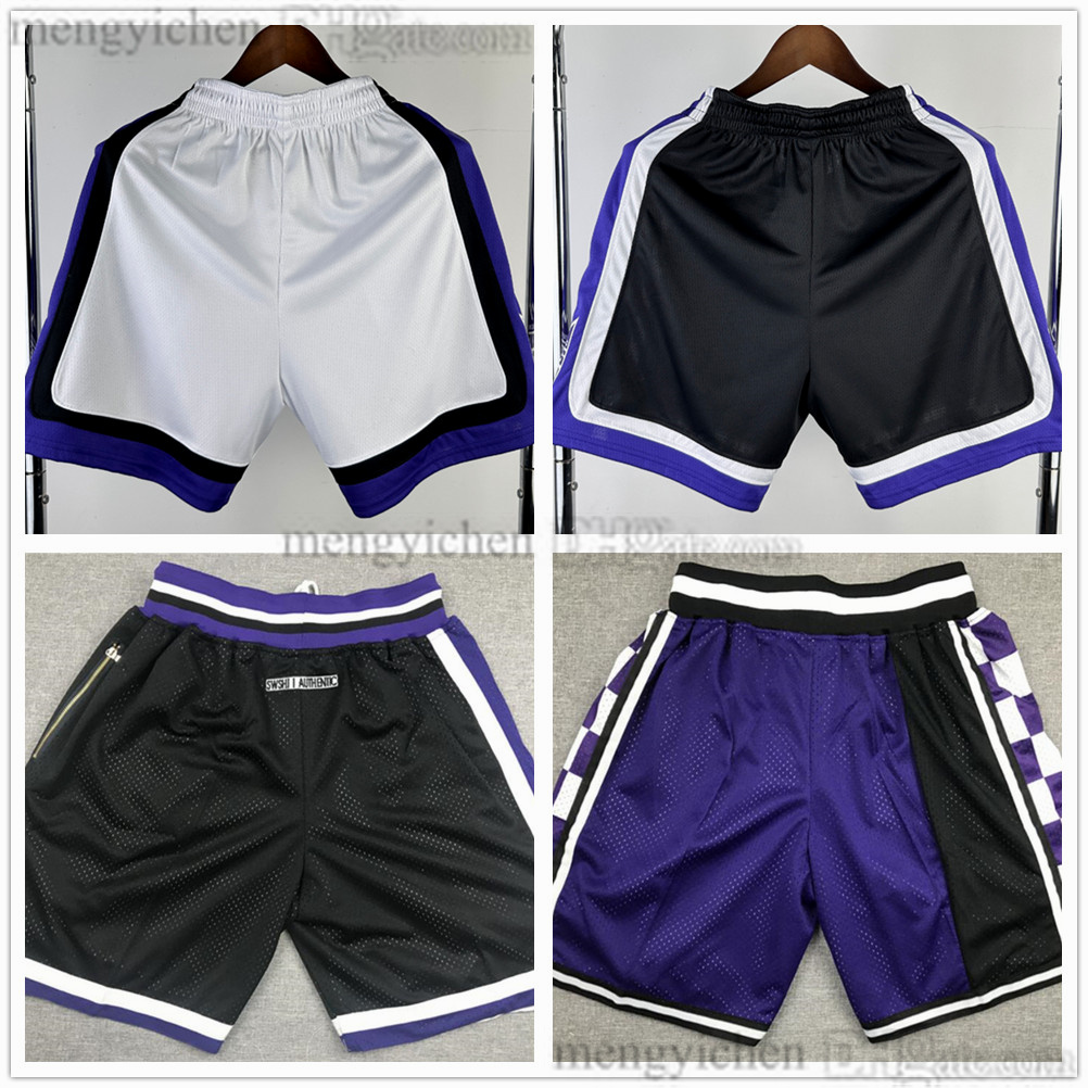 Mens Basketball Shorts Chris Webber Jason Williams Westbrook DeRozan LaVine Domantas Sabonis Sports Pants All Stitched